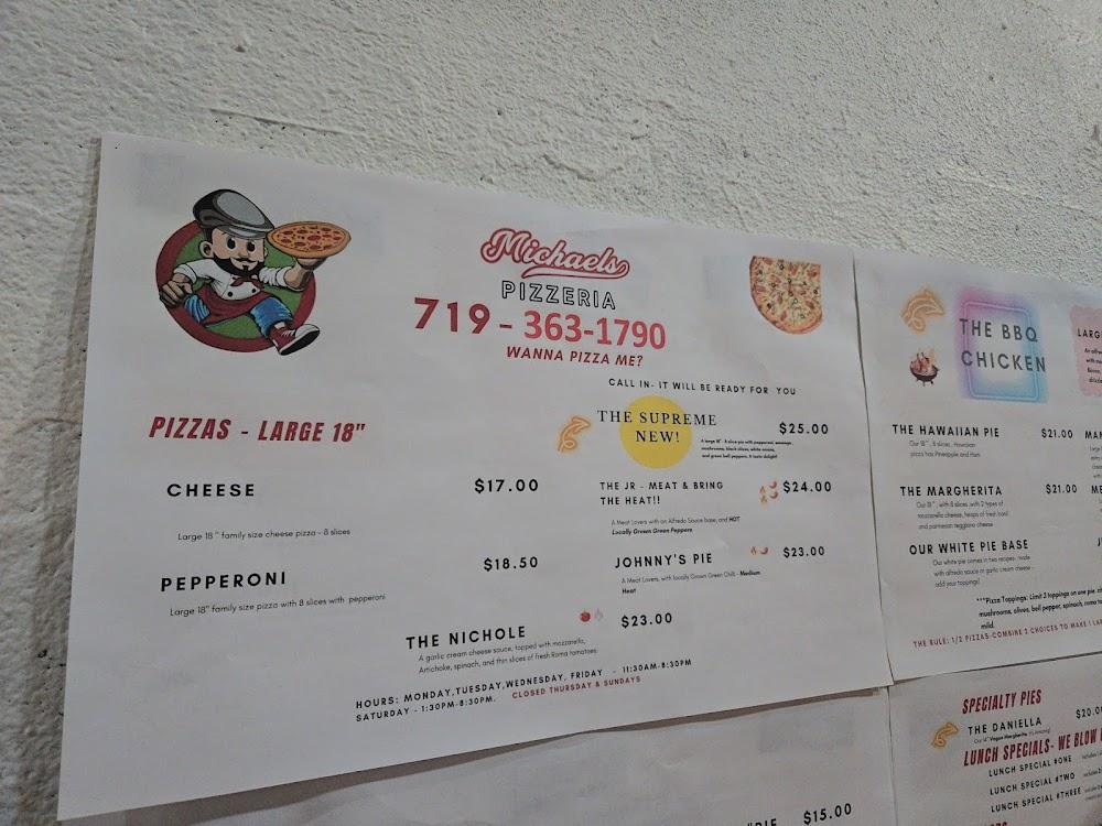 Michael's Pizzeria Menu image 4